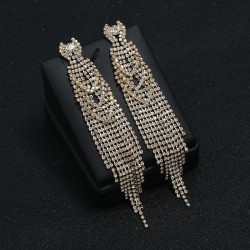 occidental style fully-jewelled tassel earrings temperament super earring pers..