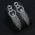 fashion occidental style wind  woman Street Snap style atmospheric diamond tassel exaggerating ear stud  claw cha