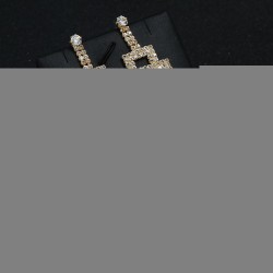 claw chain earrings personality long tassel shine diamond Earring woman  occid..