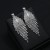 occidental style geometry rhombus diamond earrings tassel long style brief ear stud trend Bohemian style