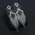 occidental style  fashion woman drop Earring  tassel Rhinestone claw chain fully-jewelled earrings
