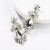 occidental style exaggerating drop multilayer Acrylic diamond flowers earrings woman retro temperament fashion f