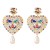 occidental style creative heart-shaped earrings earring color diamond ear stud personality all-Purpose woman