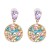  geometry creative Round diamond ear stud exaggerating woman earrings