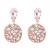  geometry creative Round diamond ear stud exaggerating woman earrings