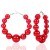 occidental style exaggerating Earring  fashion big circle imitate Pearl circle earrings woman hoo earrings
