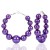 occidental style exaggerating Earring  fashion big circle imitate Pearl circle earrings woman hoo earrings