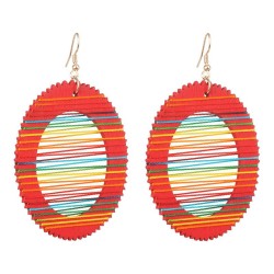 occidental style retro wind earrings handmade geometry earring fashion