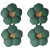 occidental style Earring  Korea fashion temperament ear stud romantic multicolor flowers earrings earring woman