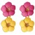 occidental style Earring  Korea fashion temperament ear stud romantic multicolor flowers earrings earring woman