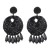  occidental style geometry crystal beads ethnic style ear stud personality