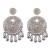  occidental style geometry crystal beads ethnic style ear stud personality