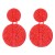  occidental style geometry crystal beads ethnic style ear stud personality