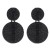  occidental style geometry crystal beads ethnic style ear stud personality