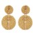  occidental style geometry crystal beads ethnic style ear stud personality
