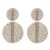  occidental style geometry crystal beads ethnic style ear stud personality