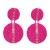  occidental style geometry crystal beads ethnic style ear stud personality
