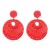 occidental style geometry crystal beads ethnic style ear stud personality