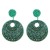  occidental style geometry crystal beads ethnic style ear stud personality
