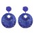  occidental style geometry crystal beads ethnic style ear stud personality