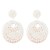  occidental style geometry crystal beads ethnic style ear stud personality