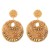  occidental style geometry crystal beads ethnic style ear stud personality