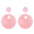  occidental style geometry crystal beads ethnic style ear stud personality