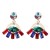  occidental style brief geometry diamond ear stud earring Earring high