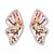  occidental style exaggerating butterfly wings diamond earrings personality creative color ear stud woman Earrin