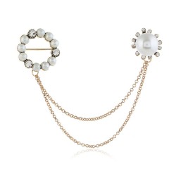 lady apparel crystal brooch lovely fine Alloy diamond flower