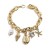 occidental style fashion weave bangle woman  fashion rose gold diamond bracelet
