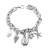 occidental style fashion weave bangle woman  fashion rose gold diamond bracelet