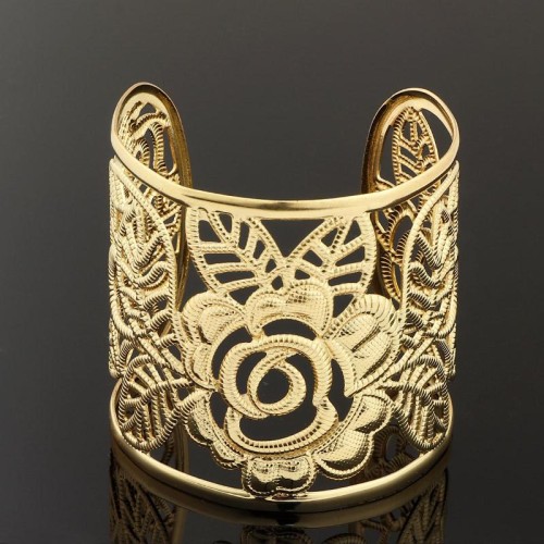 occidental style fashion brief  Alloy hollow rose bangle