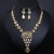   occidental style crystal gem necklace earrings set banquet woman