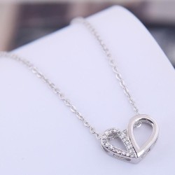 fine  Korean style fashion necklace  sweetOL bronze mosaic Double personality ..