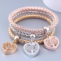 occidental style fashion brief three color love pendant three color chain mult..