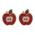  fruits apple earrings ear stud diamond personality occidental style