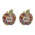  fruits apple earrings ear stud diamond personality occidental style