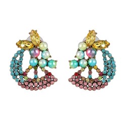  occidental style personality exaggerating fruits ear stud earrings