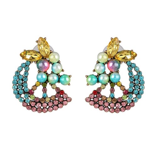  occidental style personality exaggerating fruits ear stud earrings