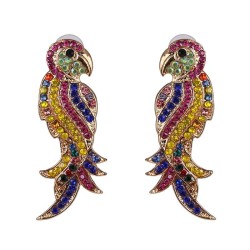 occidental style retro crystal diamond samll lady ear stud