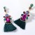 occidental style exaggerating drop multilayer diamond Rhinestone glass diamond tassel earrings woman retro tempe