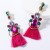 occidental style exaggerating drop multilayer diamond Rhinestone glass diamond tassel earrings woman retro tempe