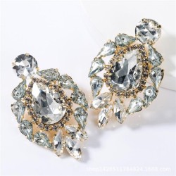 occidental style exaggerating fashion drop multilayer Alloy diamond glass diam..