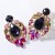 occidental style exaggerating fashion drop multilayer Alloy diamond glass diamond earrings woman trend super Ear