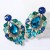 occidental style exaggerating fashion drop multilayer Alloy diamond glass diamond earrings woman trend super Ear