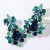 occidental style wind drop multilayer diamond glass diamond fully-jewelled earrings woman fashion high-end super