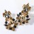occidental style wind drop multilayer diamond glass diamond fully-jewelled earrings woman fashion high-end super