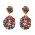  retro geometry drop mosaic ear stud personality all-Purpose occidental style exaggerating temperament earrings