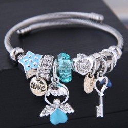  occidental style fashion  Metal all-PurposeDL concise angel  key pendant more..